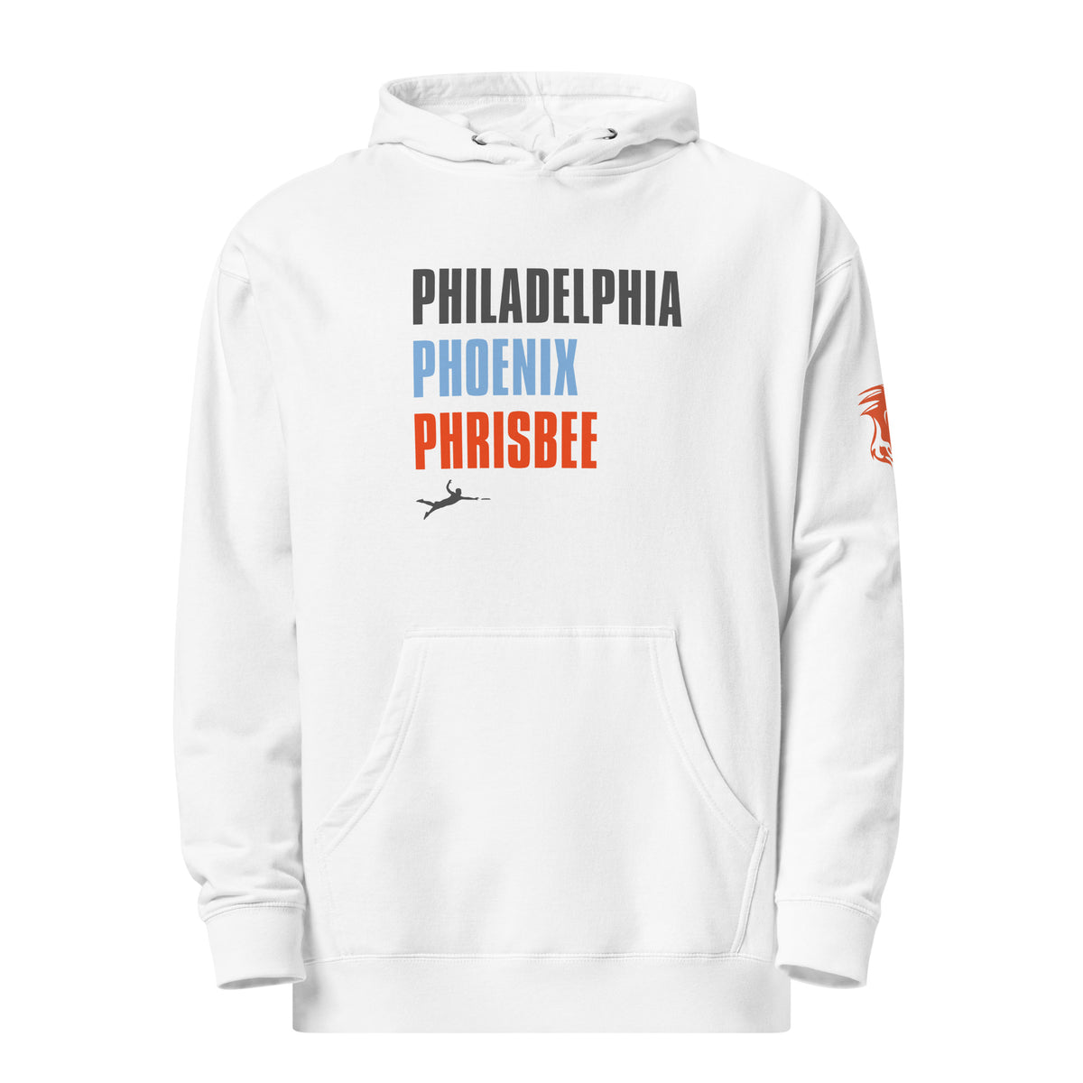 White Philly Phrisbee™ Hoodie* – Phila Phoenix