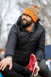 *Orange Striped Crush Beanie*
