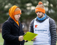 Load image into Gallery viewer, *Orange Striped Crush Beanie*