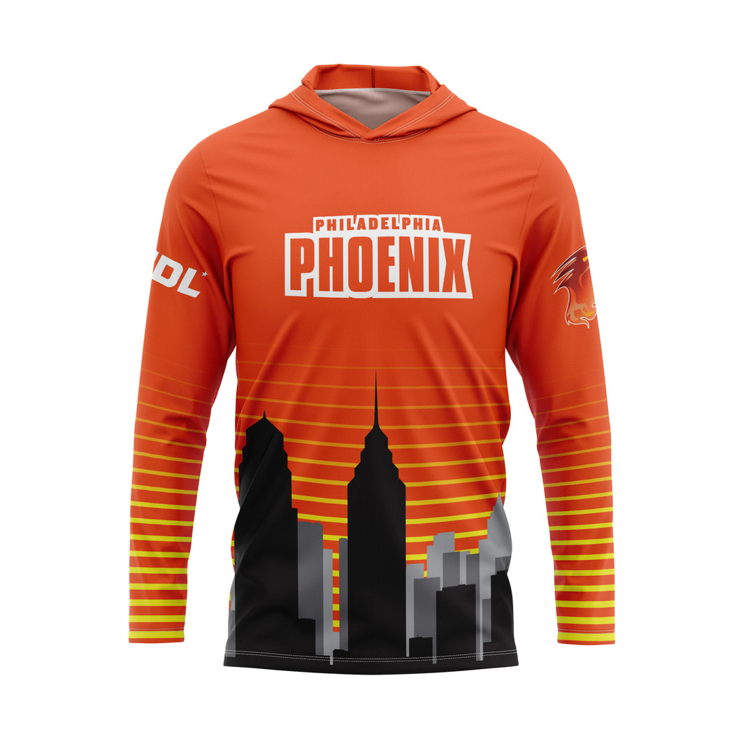 The Orange Skyline Sun Hoodie