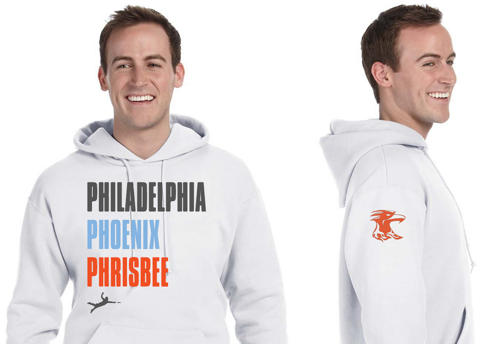*White Philly Phrisbee™ Hoodie*