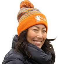 Load image into Gallery viewer, *Orange Striped Crush Beanie*