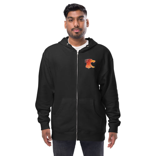 Hotbird Unisex Zip-Up Hoodie